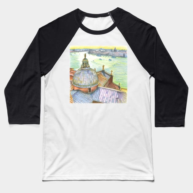 VENICE. View to Grand Canal from Basilica Di San Giorgio Maggiore. Baseball T-Shirt by terezadelpilar